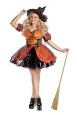 Sweet As Candy Corn Witch Plus Size