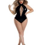Pandora Lace Up Bodysuit Plus Size