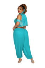 S2341TX Genie of the Lamp turquoise Plus Size costume