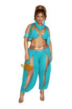 S2341TX Genie of the Lamp turquoise Plus Size costume