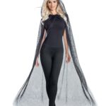Black Mesh Cape
