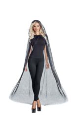 Black Mesh Cape
