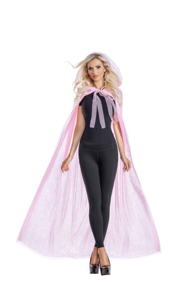 Pink Mesh Cape